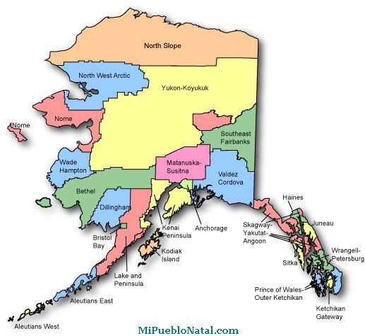 County Map Of Alaska With Cities - Map of world